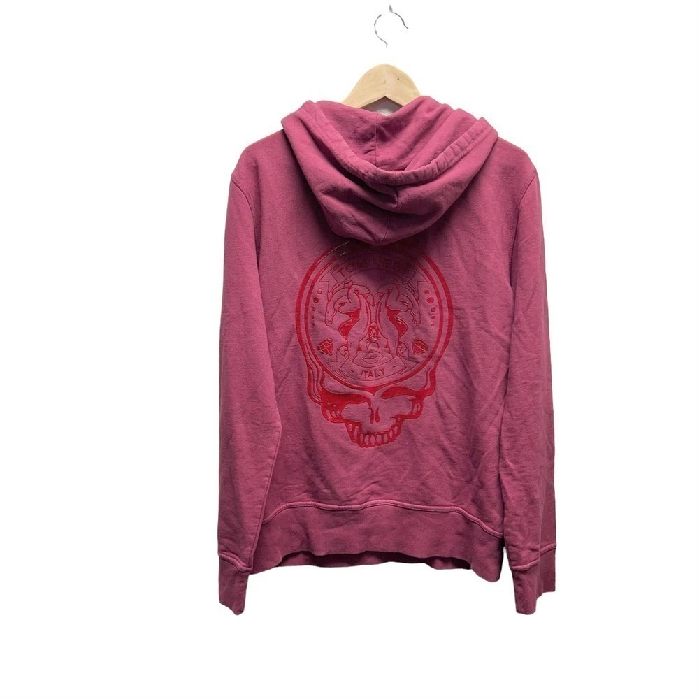 Tom Rebl Skull Hoodie sweatshirt size large made in Italy